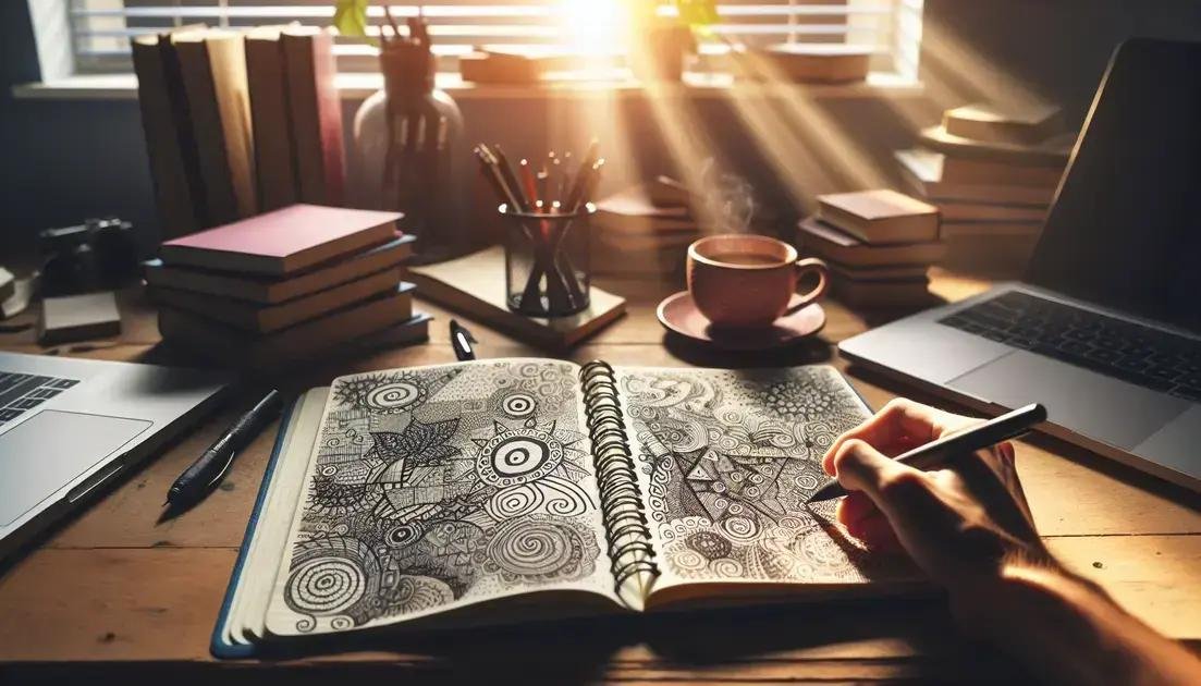 A Ciência do Doodle: Como Rabiscos no Caderno Podem Aumentar a Concentração